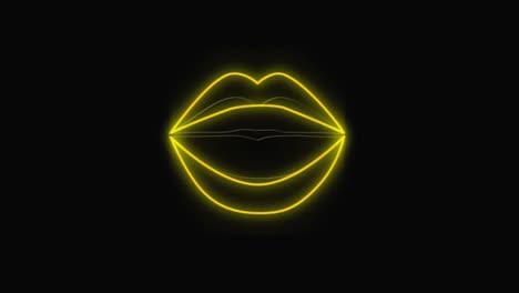 Glowing-outline-of-lips
