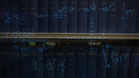 Mathematische-Gleichungen-Mit-Zahlen-Und-Einem-Bücherregal