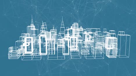 Digitales-3D-Modell-Einer-Stadtstruktur
