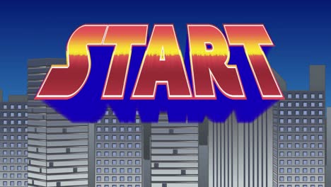 Start-sign-and-buildings