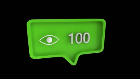 Eye-icon-with-number-count-up-in-a-message-bubble-on-social-media