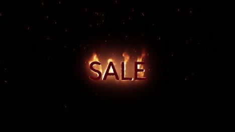 Sale-text-appearing-on-fire