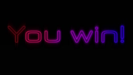 Emerging-pink-and-purple-You-Win-neon-billboard-4k
