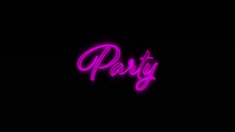 Aufstrebende-Rosa-Party-Neon-Werbetafel