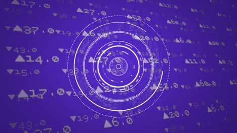 Datenverarbeitung-Auf-Violettem-Hintergrund