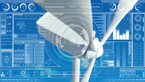 Windkraftanlage-Und-Weiße-Datenverarbeitung