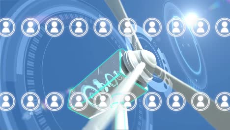 Windkraftanlage-Und-Profilsymbole