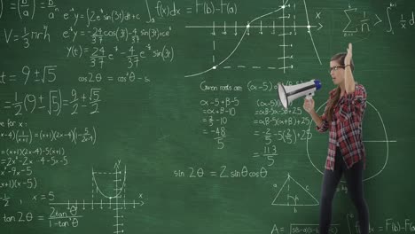 Woman-in-front-of-moving-maths-on-blackboard