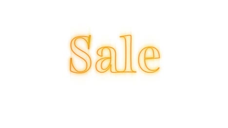 Sale-in-yellow-neon-on-white-background