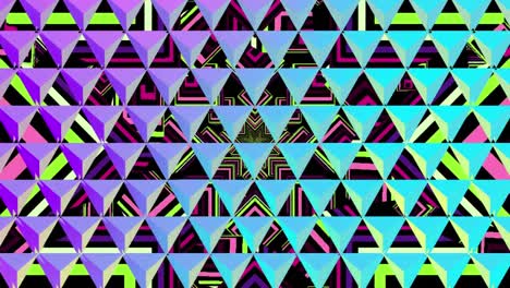 Reflektierendes-Gitter-Aus-Dreiecken-über-Kaleidoskopsternen