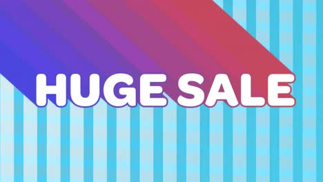 Huge-sale-graphic-on-blue-striped-background-