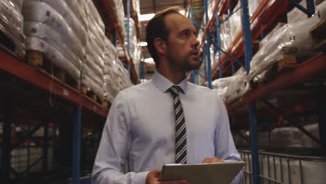 Male-manager-working-in-a-warehouse-4k
