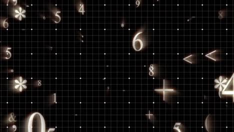 Numbers-on-black-background