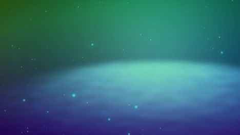 Bright-blue-dots-on-a-dark-green-background