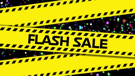 Flash-sale-graphic-on-yellow-tape