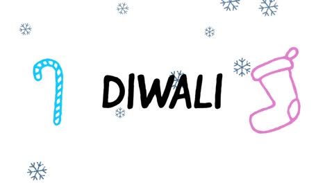 Diwali-Auf-Weißem-Hintergrund-Geschrieben