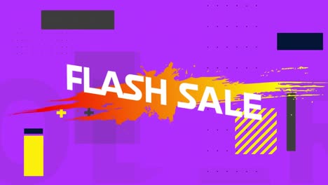 Flash-Sale-Grafik-In-Weiß-Auf-Violettem-Hintergrund