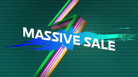 Massive-sale-graphic-in-blue-paint-splat-on-striped-background