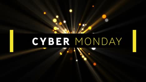 Cyber-Monday-Auf-Schwarzem-Hintergrund