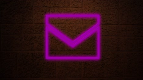 Envelope-neon-sign-on-brick-wall-4k