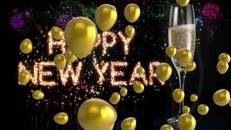 Feliz-Año-Nuevo-Con-Globos-Y-Champagne