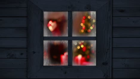 Weihnachtsbeleuchtung-Durch-Das-Fenster-Gesehen-4K