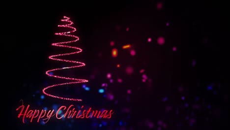 Feliz-Navidad-Y-árbol-De-Navidad-En-Rojo