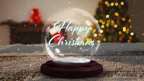 Happy-Christmas-on-a-snow-globe