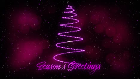 Seasons-greetings-and-Christmas-tree-in-pink