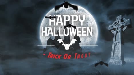 Feliz-Halloween-Truco-O-Trato-Y-Murciélagos