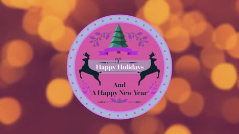 Happy-Holidays-and-A-Happy-New-Year-written-on-a-label