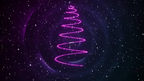 árbol-De-Navidad-En-Morado