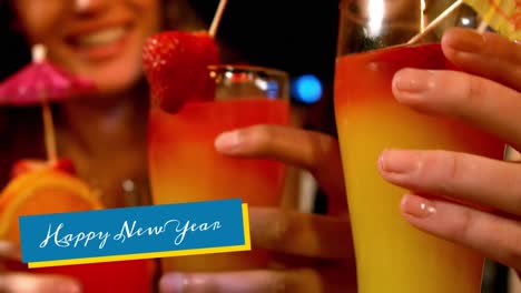 Frohes-Neues-Jahr-Und-Cocktails