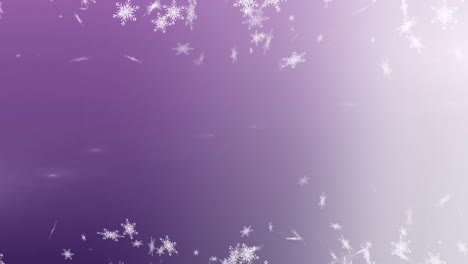 Schnee-Fällt-Auf-Lila-Hintergrund