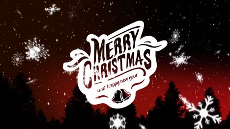 Feliz-Navidad-Y-Próspero-Año-Nuevo-Escrito-Delante-De-Los-Copos-De-Nieve.