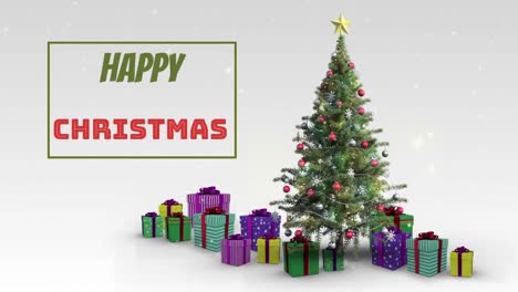 Feliz-Navidad-Escrita-Sobre-El-árbol-De-Navidad