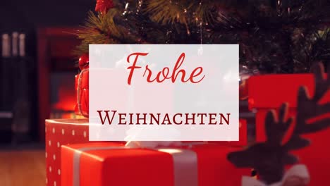 Frohe-Weihnachten-written-over-Christmas-tree