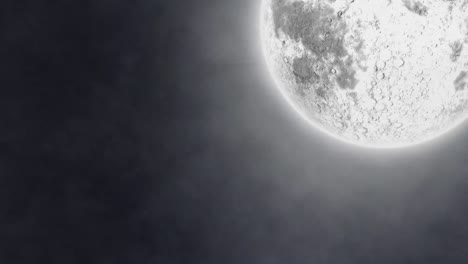 Mond-Und-Rauchwolken