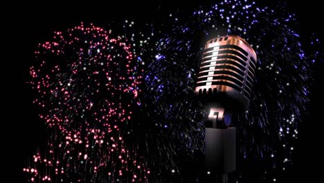 Microphone-and-fireworks