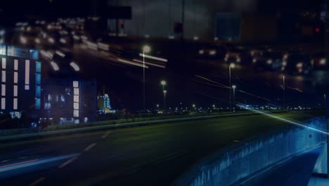 Road-traffic-in-city-at-night-4k
