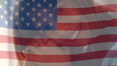 American-flag-waving