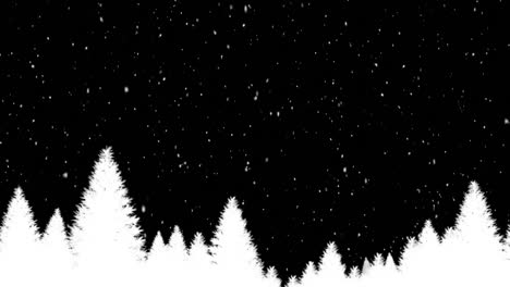 Winterlandschaft-Bei-Nacht