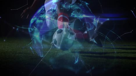 Network-connection-with-soccer-player-falling