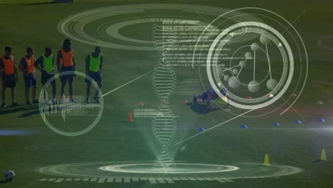 3D-DNA-Mit-Fußballmannschaftstraining-Verwandeln