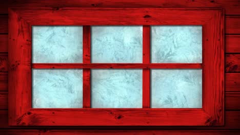 Frost-and-ice-transition-on-house-window