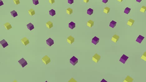 3D-lila-Und-Grüne-Quadrate-Bewegen-Sich