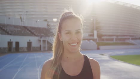 Caucasian-woman-athlete-smiling-to-camera