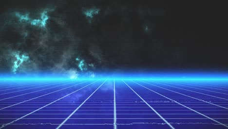 Animation-of-moving-blue-grid