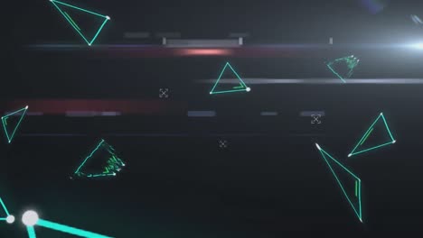 Animation-of-triangles-in-dark-background