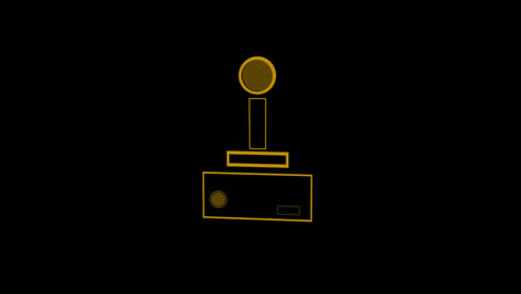Animation-Eines-Gelben-Puffers-Auf-Dunklem-Hintergrund